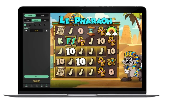 como jogar le pharaoh online